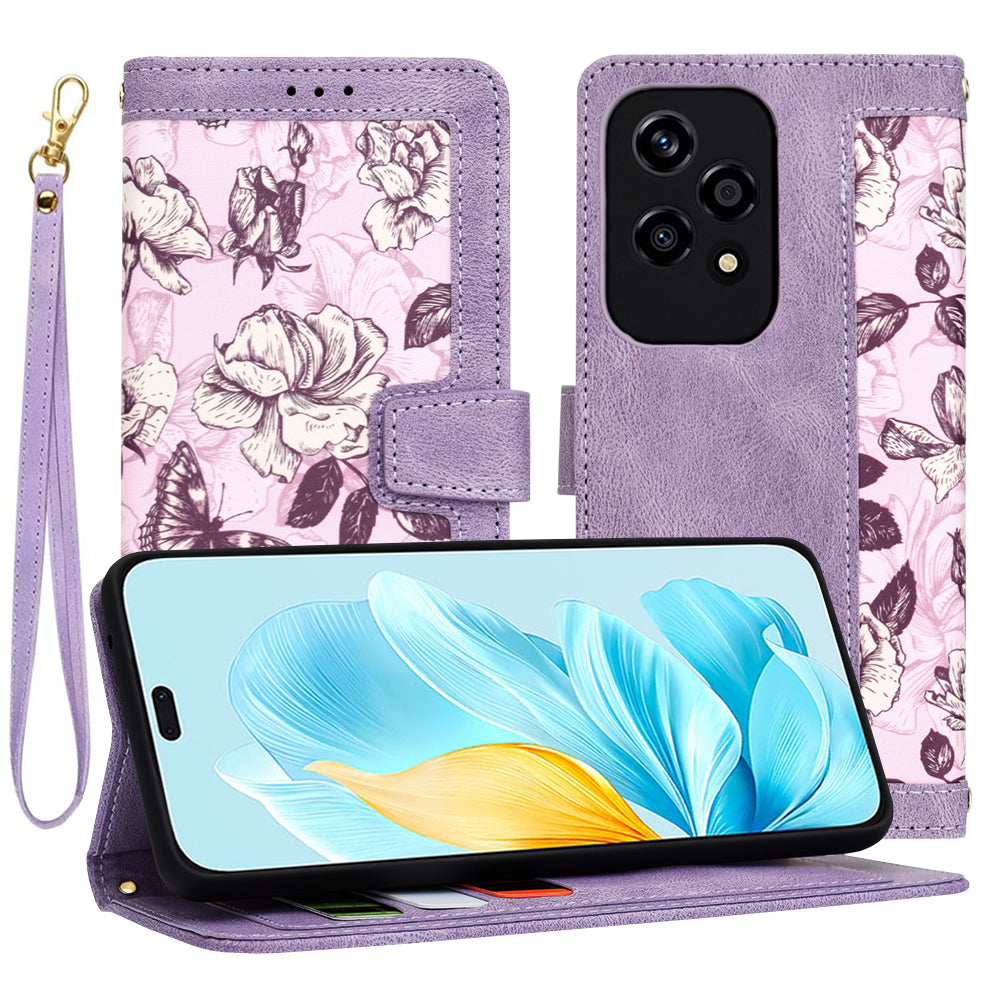 Capa para Honor 200 Lite, Techsuit, FlipCraft, Roxo