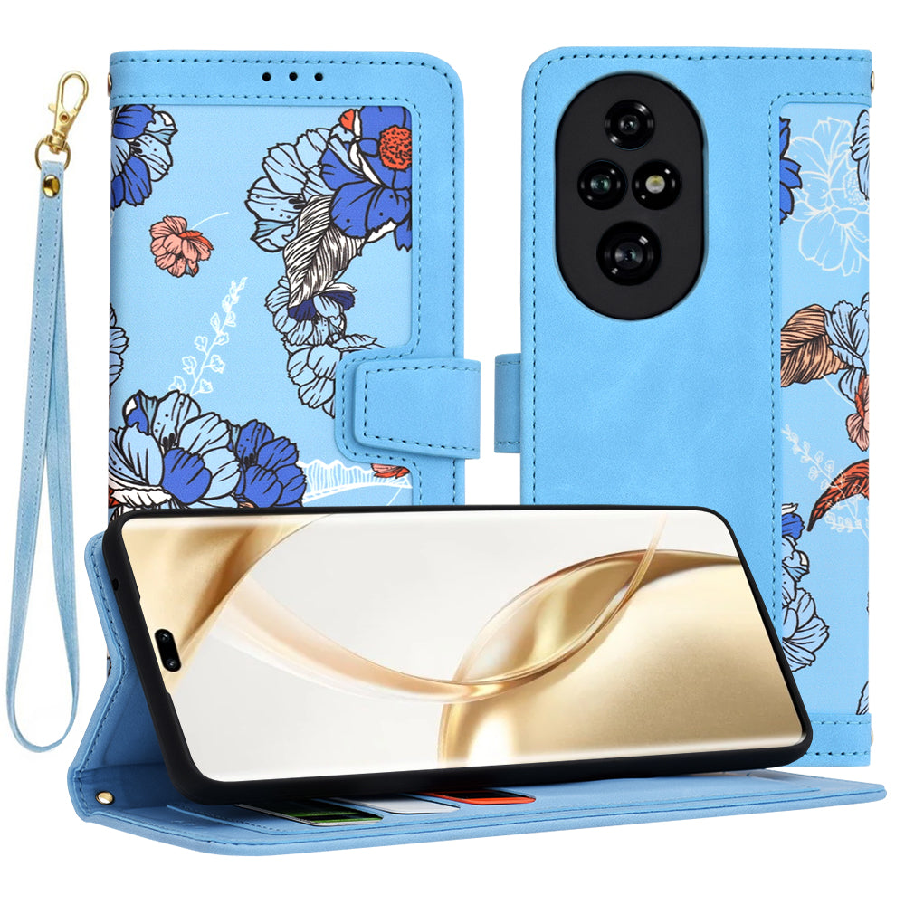 Capa para Honor 200 Pro, Techsuit, FlipCraft, Azul