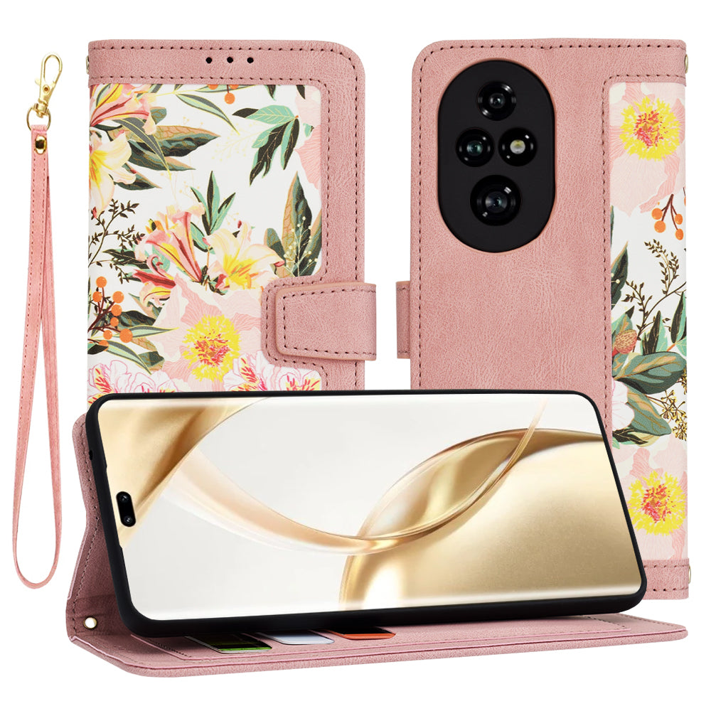 Capa para Honor 200 Pro, Techsuit, FlipCraft, Rosa