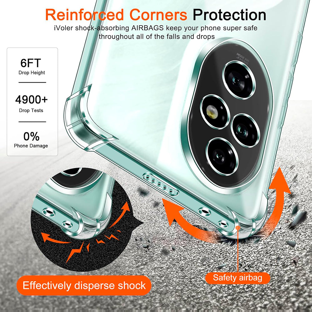 Capa para Honor 200 Pro, Techsuit, Shockproof Clear, Transparente