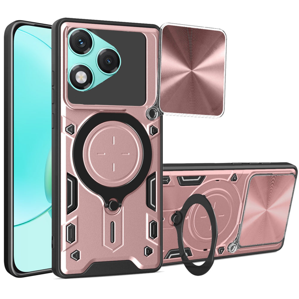 Capa para Honor 400 Lite, Techsuit, CamGuard Pro, Rosa Dourado