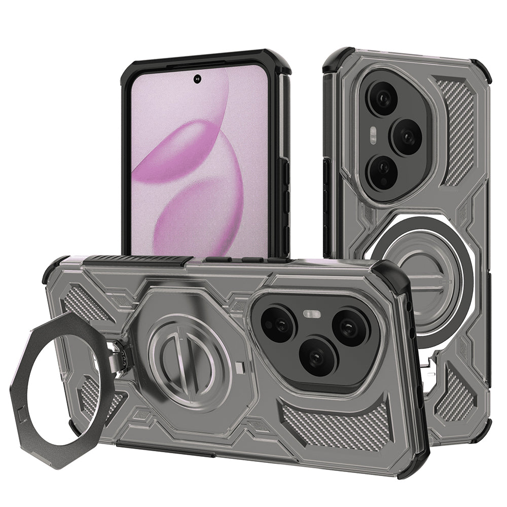 Capa para Honor 400 Pro, Techsuit, Carbon Shield Pro, Fumado