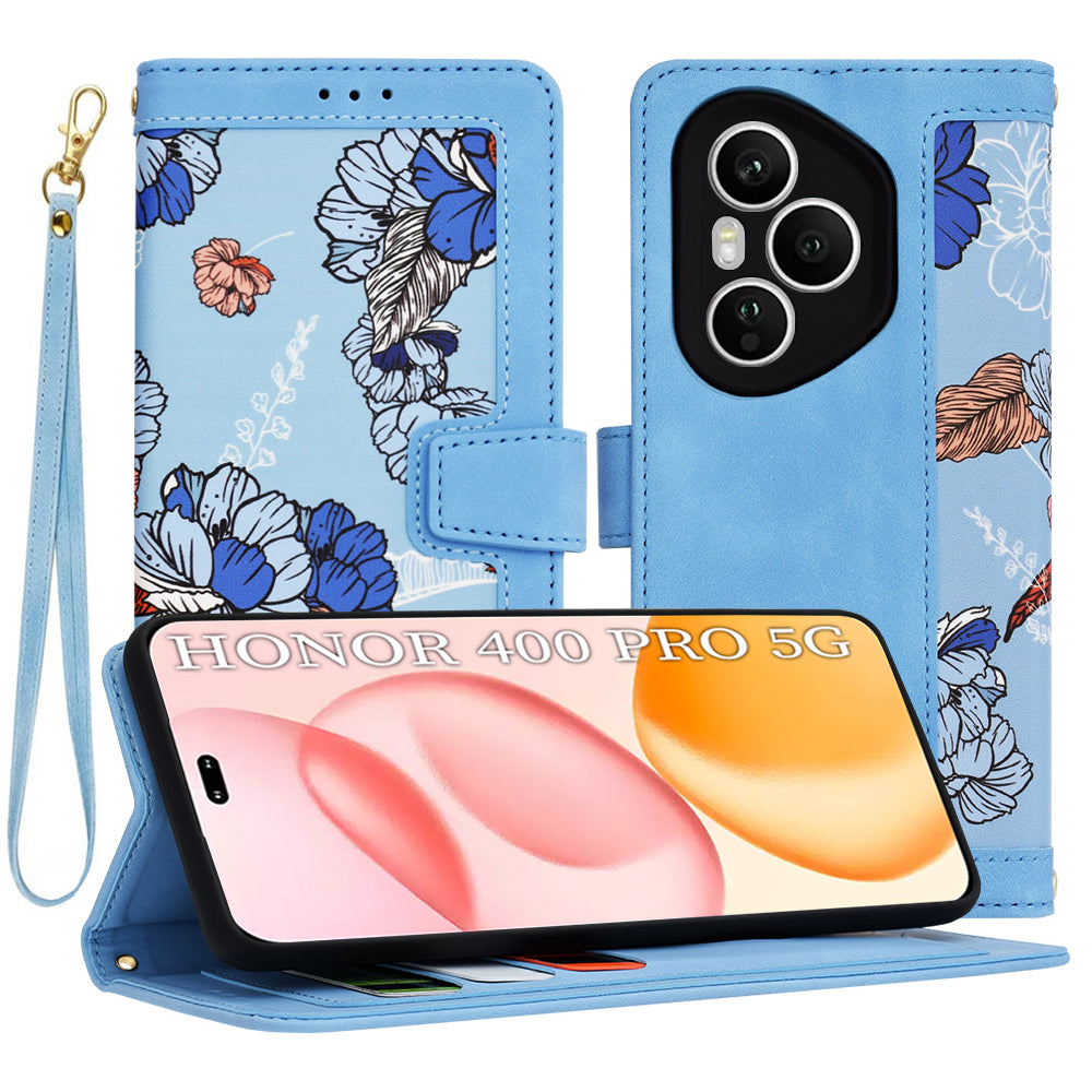 Capa para Honor 400 Pro, Techsuit, FlipCraft, Azul