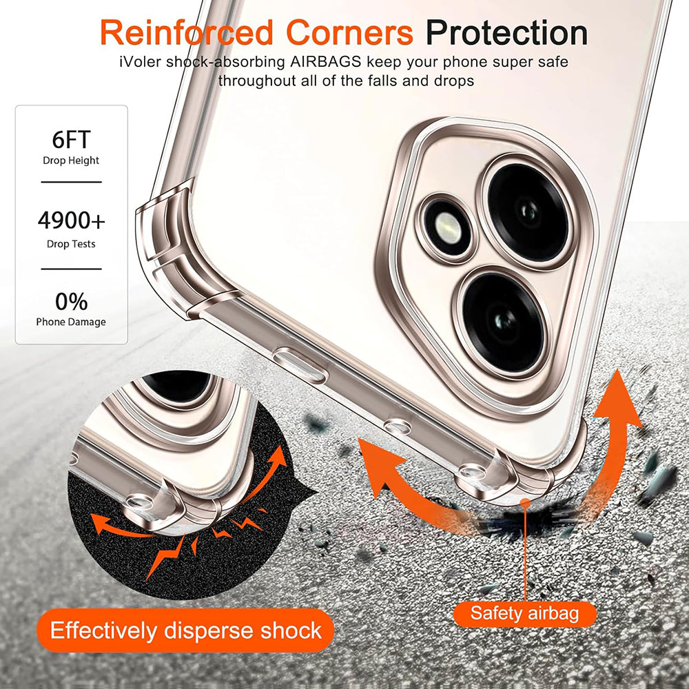 Capa para Honor 400 Pro, Techsuit, Shockproof Clear, Transparente