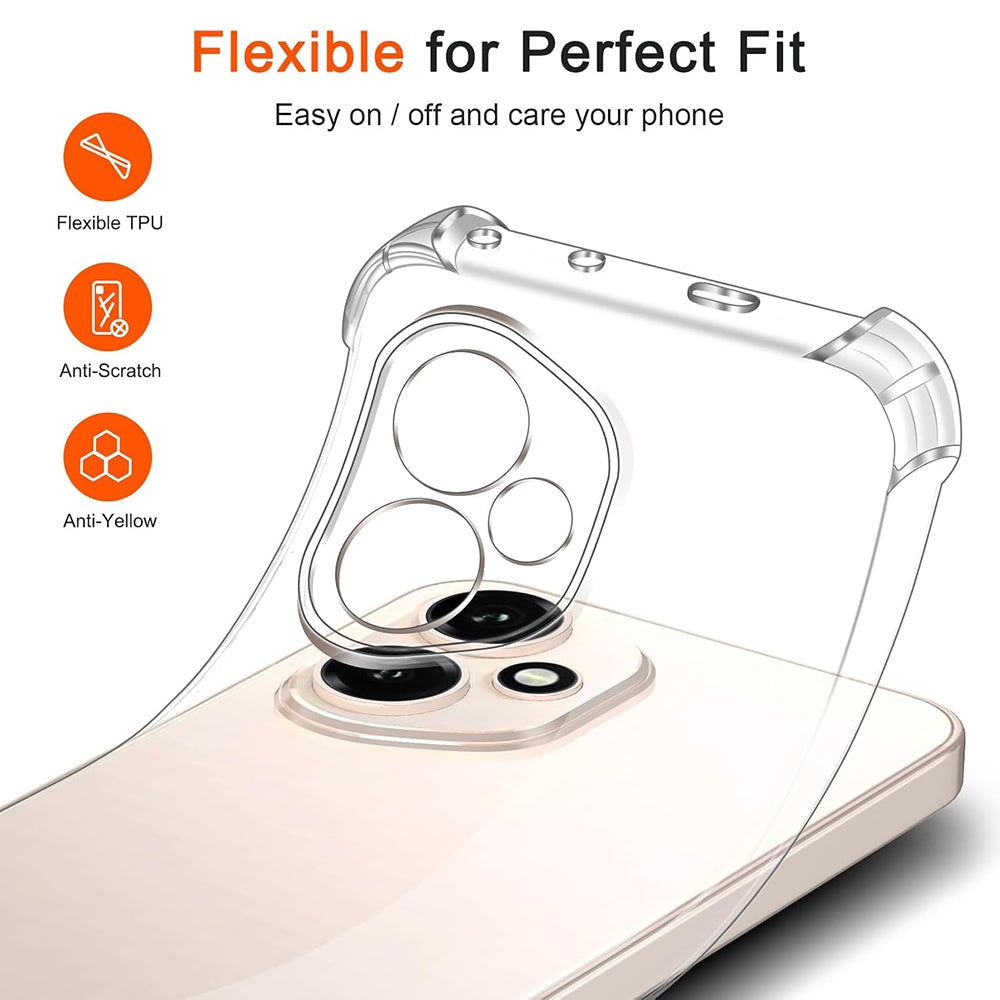 Capa para Honor 400 Pro, Techsuit, Shockproof Clear, Transparente
