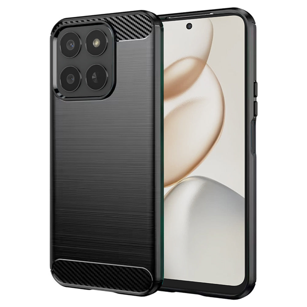 Capa para Honor 400 Smart 4G / X7d 4G / 400 Smart 5G, Techsuit, Carbono, Preta