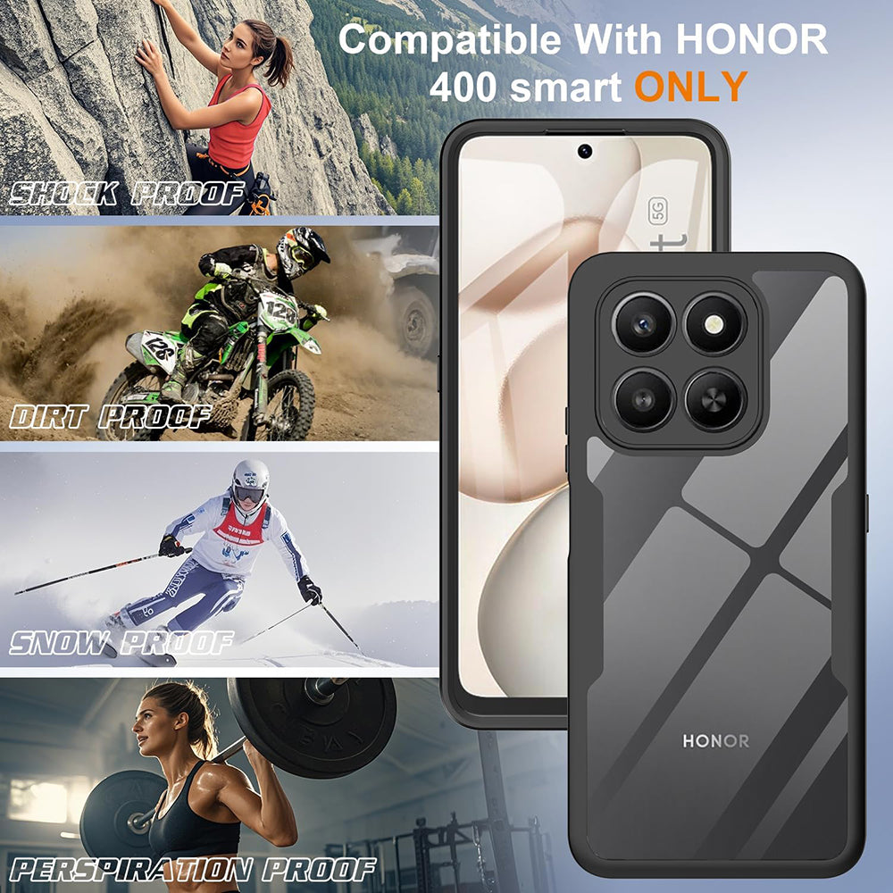 Capa para Honor 400 Smart 4G / X7d 4G / 400 Smart 5G, Techsuit, ColorVerse 360, Preta