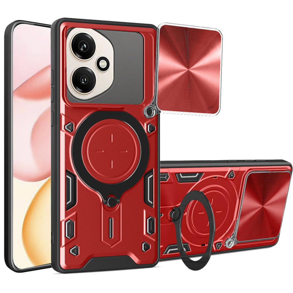 Capa para Honor 400, Techsuit, CamGuard Pro, Vermelha