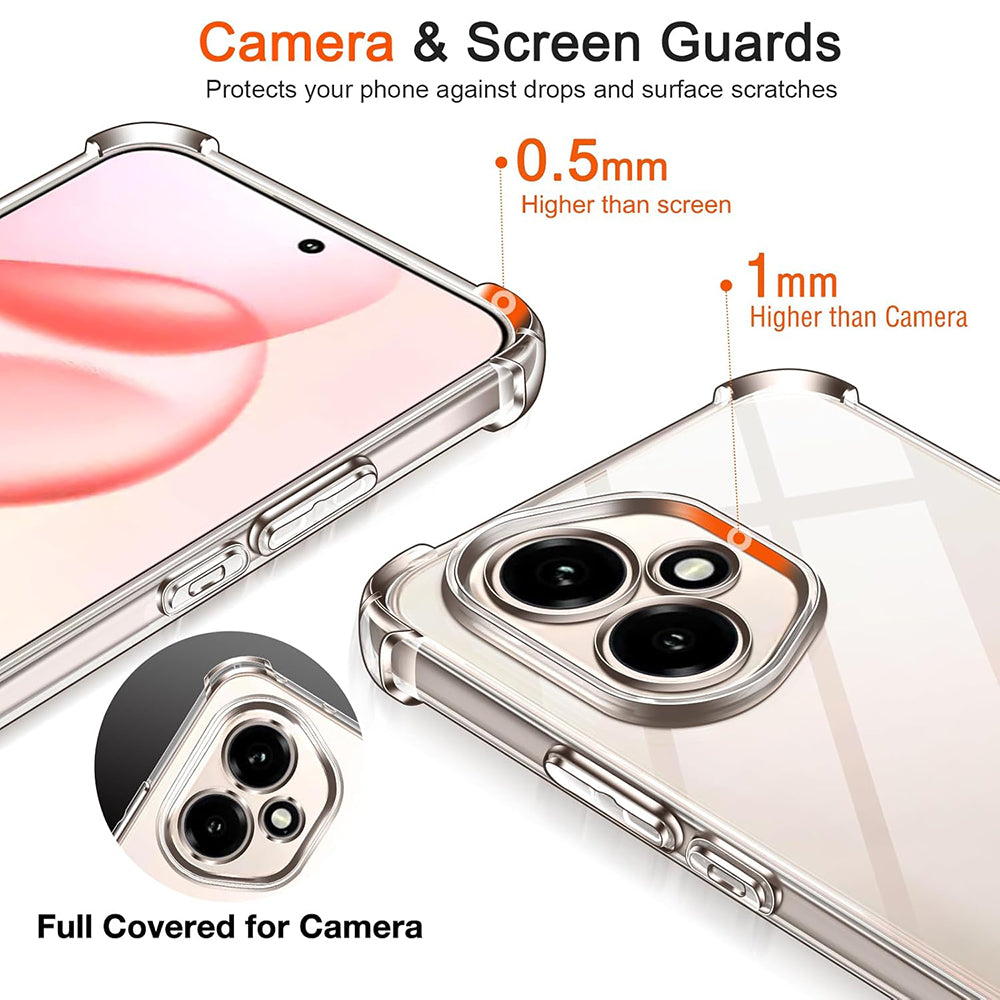 Capa para Honor 400, Techsuit, Shockproof Clear, Transparente
