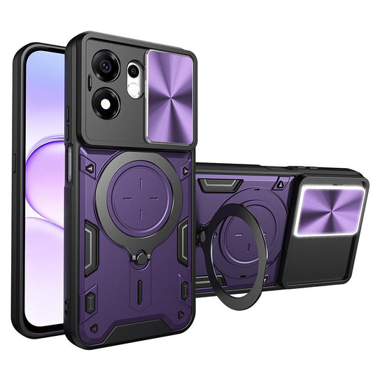 Capa para Honor 600 Smart, Techsuit, CamGuard Pro, Roxa
