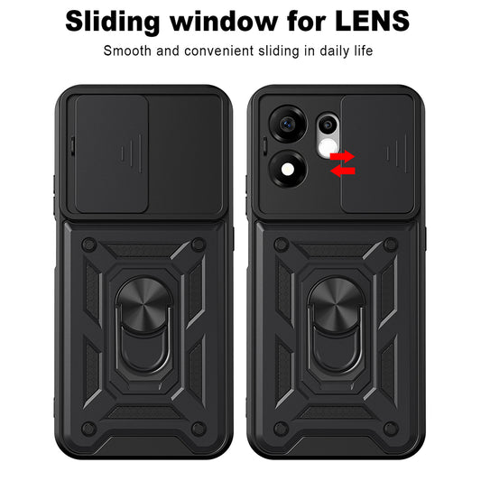 Capa para Honor 600 Smart, Techsuit, CamShield, Preta