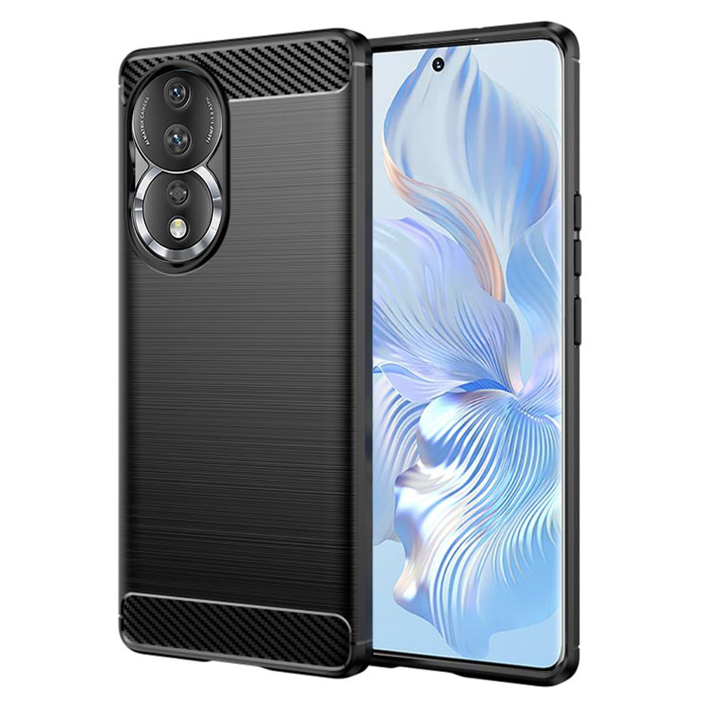Capa para Honor 90 / 80, Techsuit, Carbono, Preta