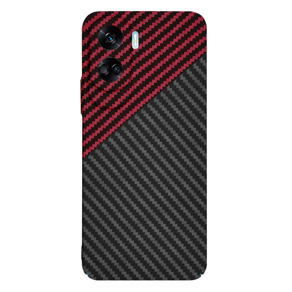 Capa para Honor 90 Lite, Techsuit, Carbonite FiberShell, Preto Vermelho