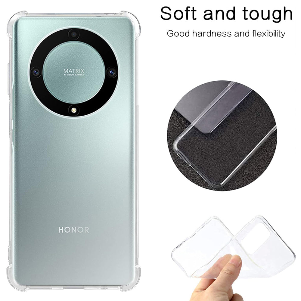 Capa para Honor Magic5 Lite, Techsuit, Shockproof Clear, Transparente
