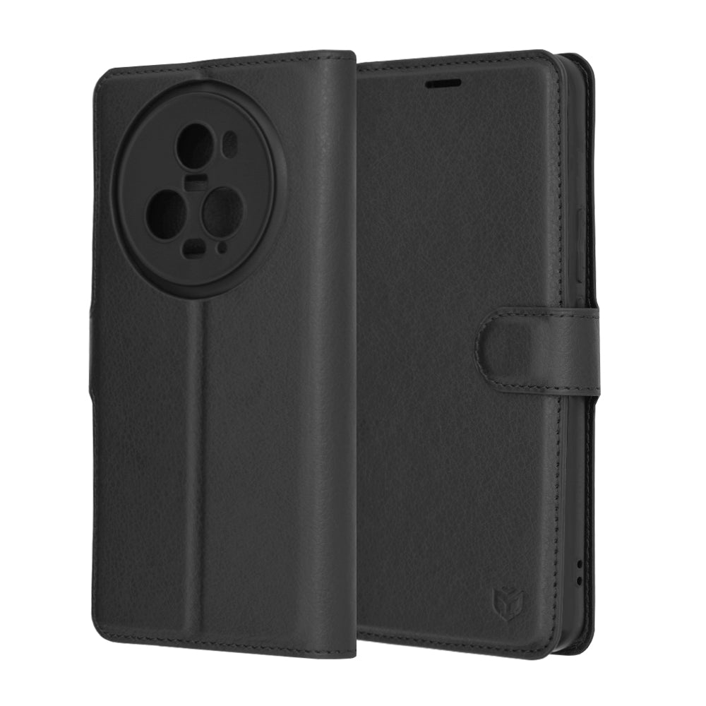 Capa para Honor Magic5 Pro, Techsuit, Leather Folio, Preta