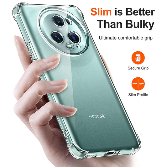 Capa para Honor Magic5 Pro, Techsuit, Shockproof Clear, Transparente