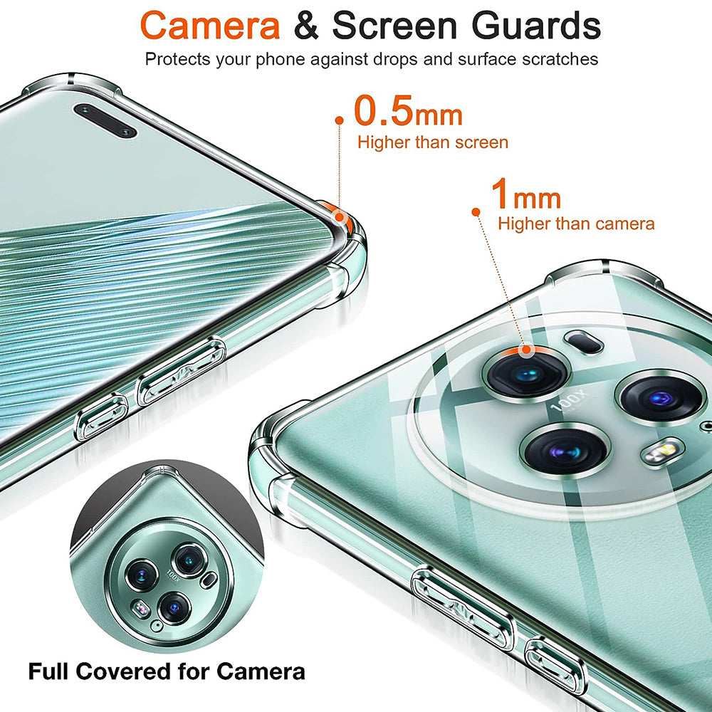 Capa para Honor Magic5 Pro, Techsuit, Shockproof Clear, Transparente