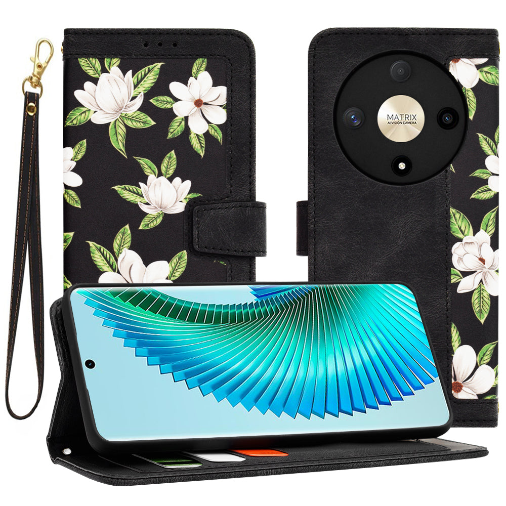 Capa para Honor Magic6 Lite, Techsuit, FlipCraft, Preta