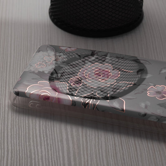 Case for Honor Magic6 Lite, Techsuit, Marble, Gray