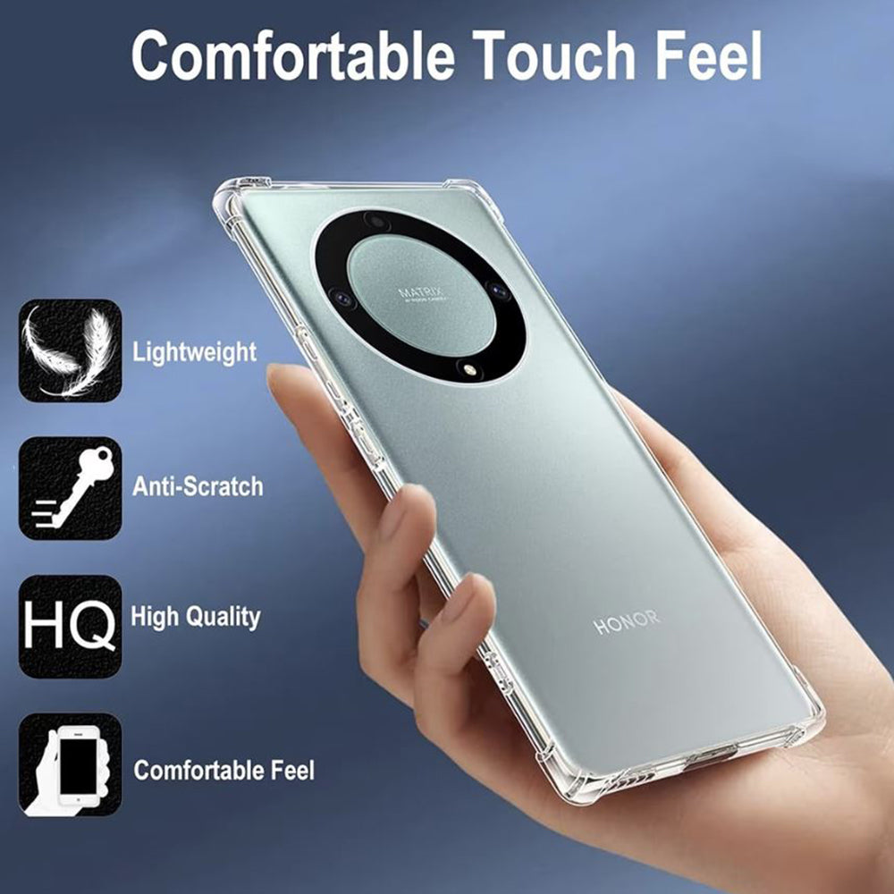 Capa para Honor Magic6 Lite, Techsuit, Shockproof Clear, Transparente