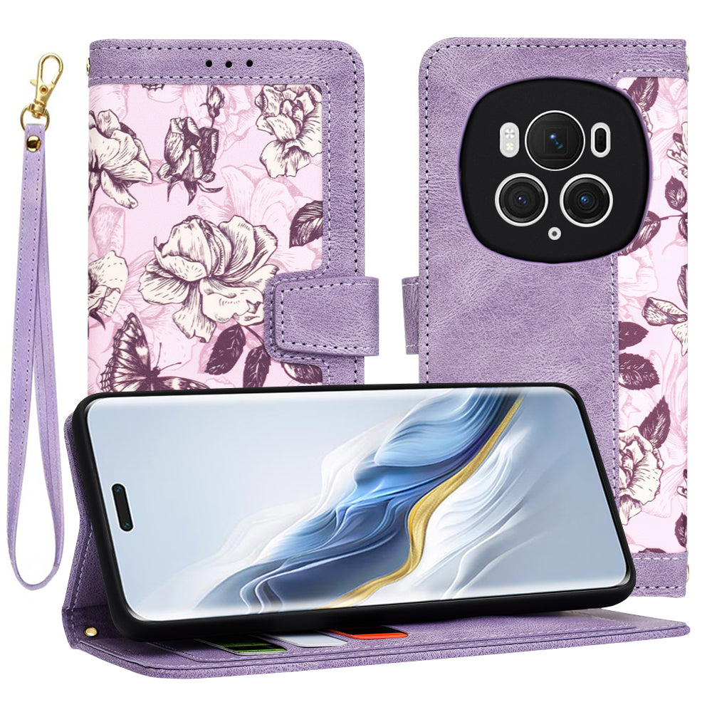 Capa para Honor Magic6 Pro, Techsuit, FlipCraft, Roxo