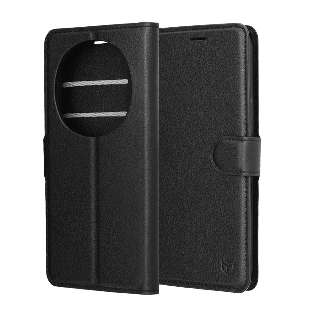 Capa para Honor Magic8 Pro, Techsuit, Leather Folio, Preta