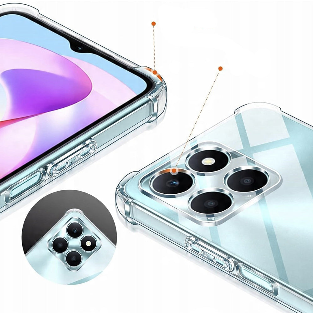 Capa para Honor X6c, Techsuit, Shockproof Clear, Transparente