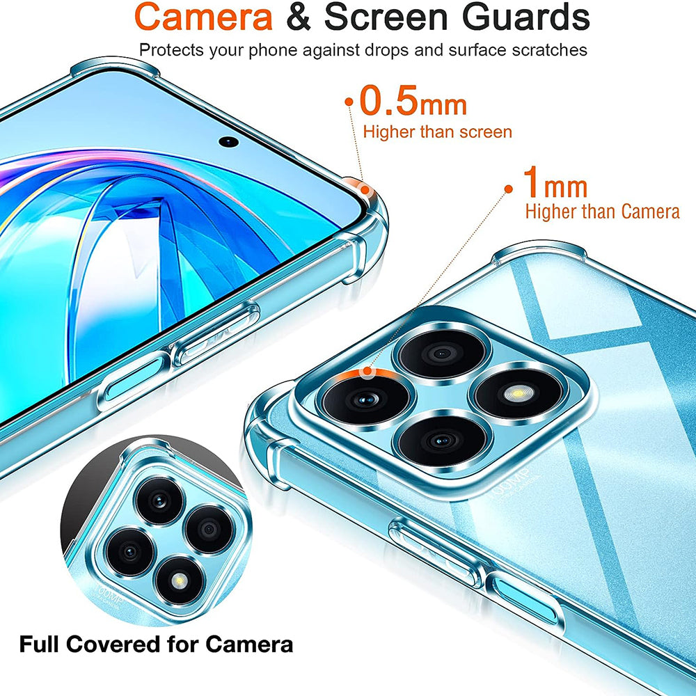 Capa para Honor X8a, Techsuit, Shockproof Clear, Transparente
