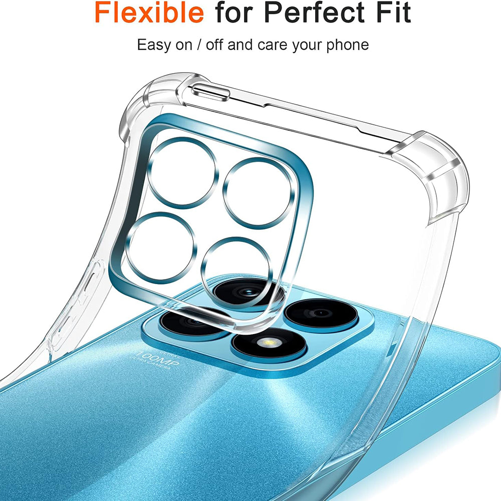 Capa para Honor X8a, Techsuit, Shockproof Clear, Transparente