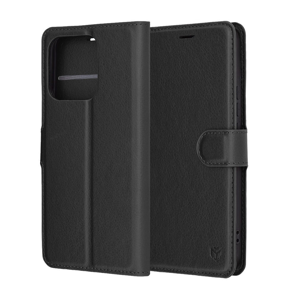 Capa para Honor X8c, Techsuit, Leather Folio, Preta
