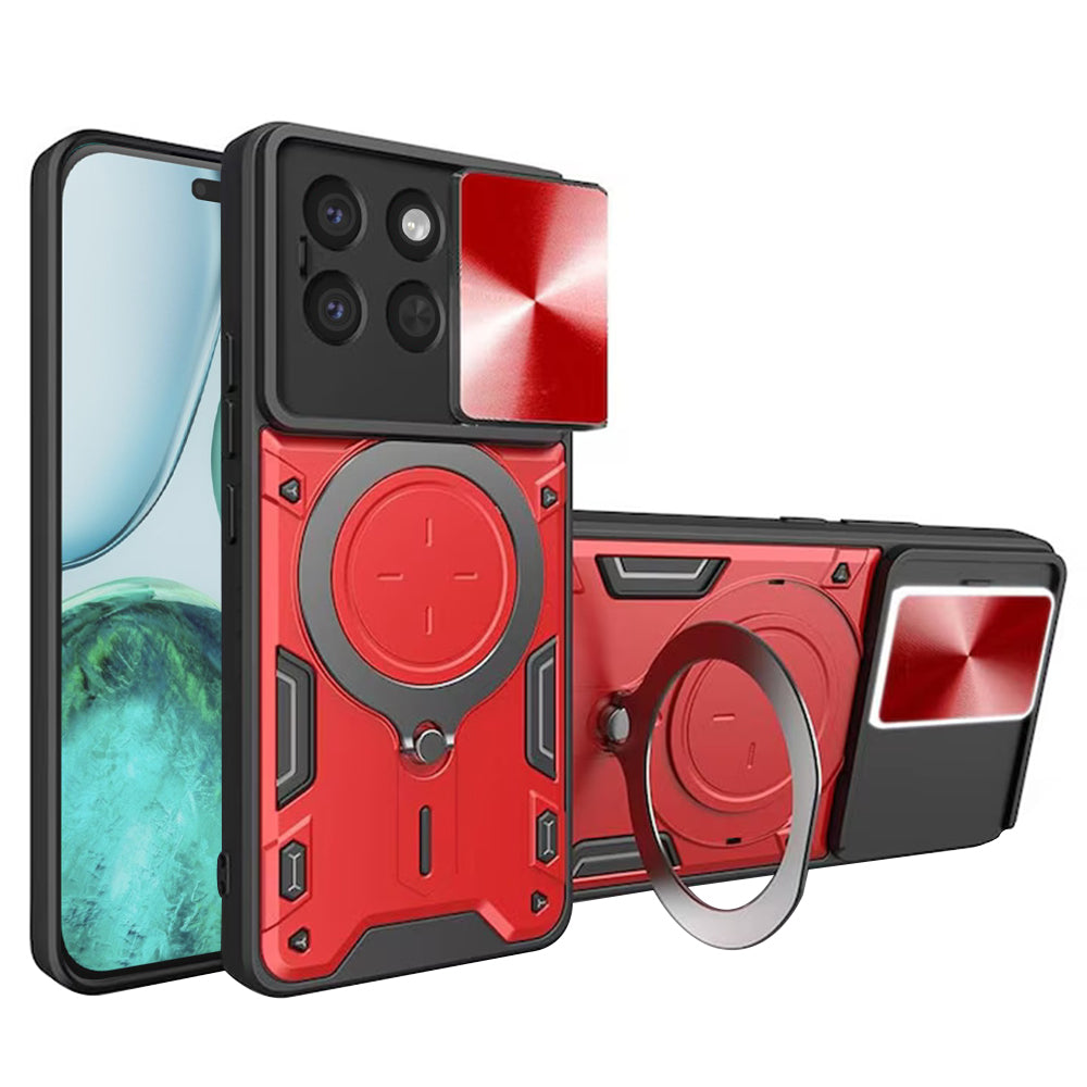 Capa para Honor X8c, Techsuit, CamGuard Pro, Vermelha