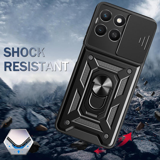 Capa para Honor X8c, Techsuit, CamShield, Azul