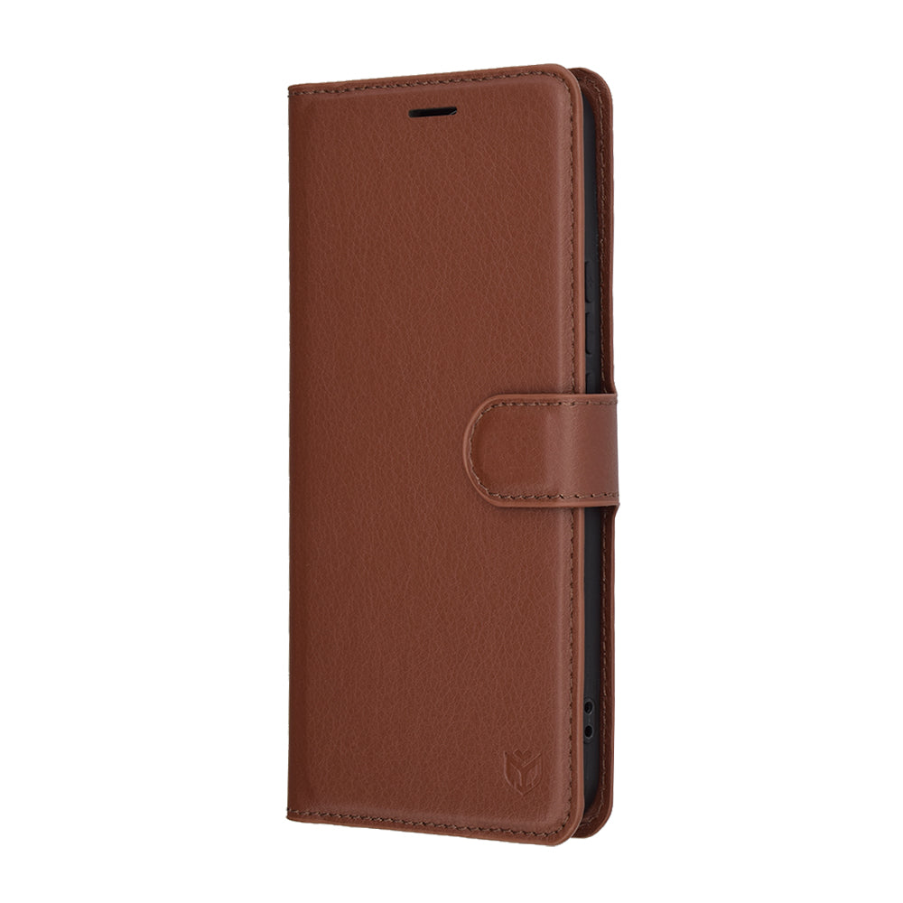 Capa para Honor X8c, Techsuit, Leather Folio, Castanha