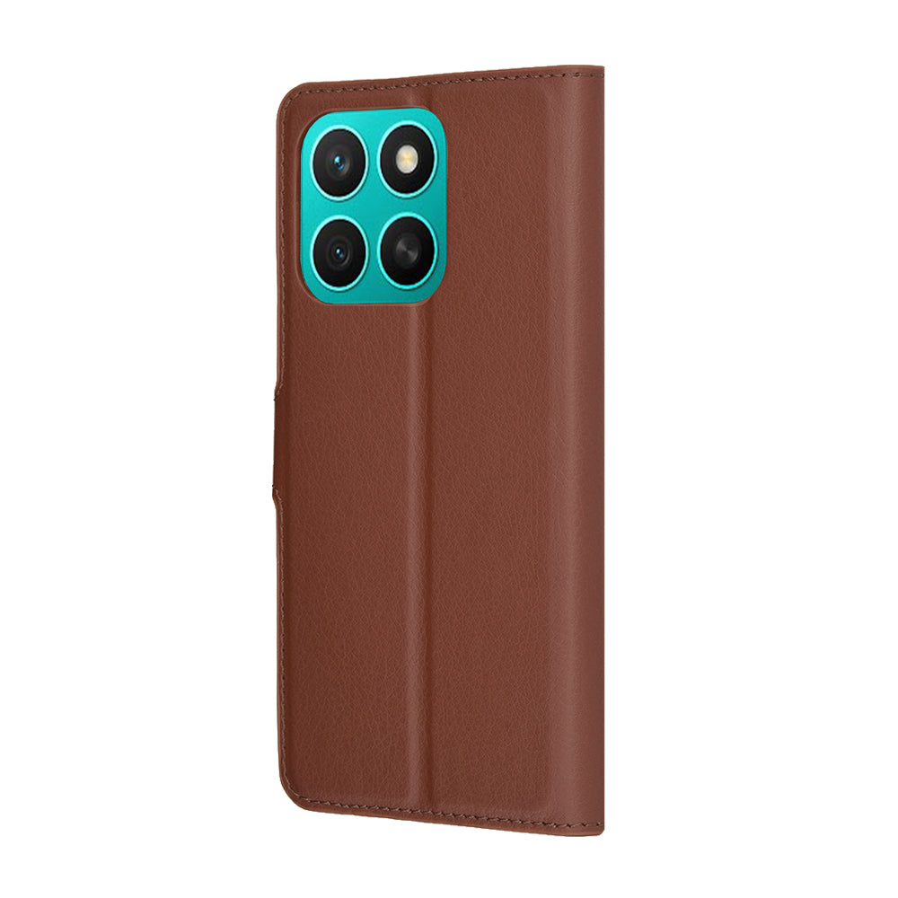Capa para Honor X8c, Techsuit, Leather Folio, Castanha