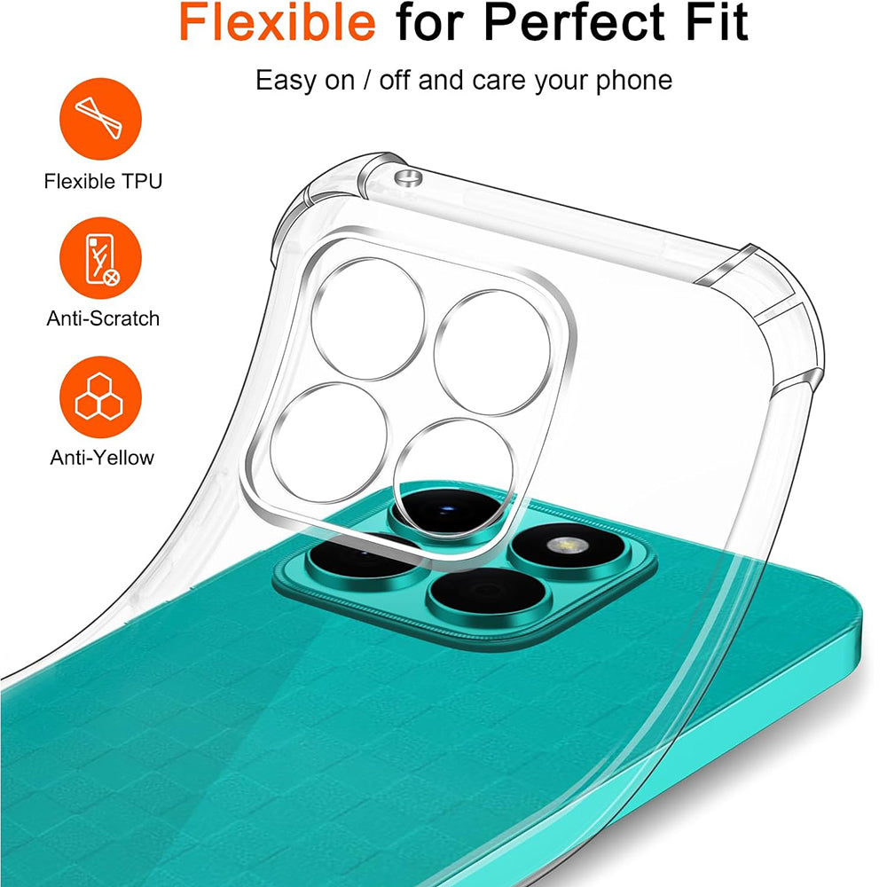 Capa para Honor X8c, Techsuit, Shockproof Clear, Transparente