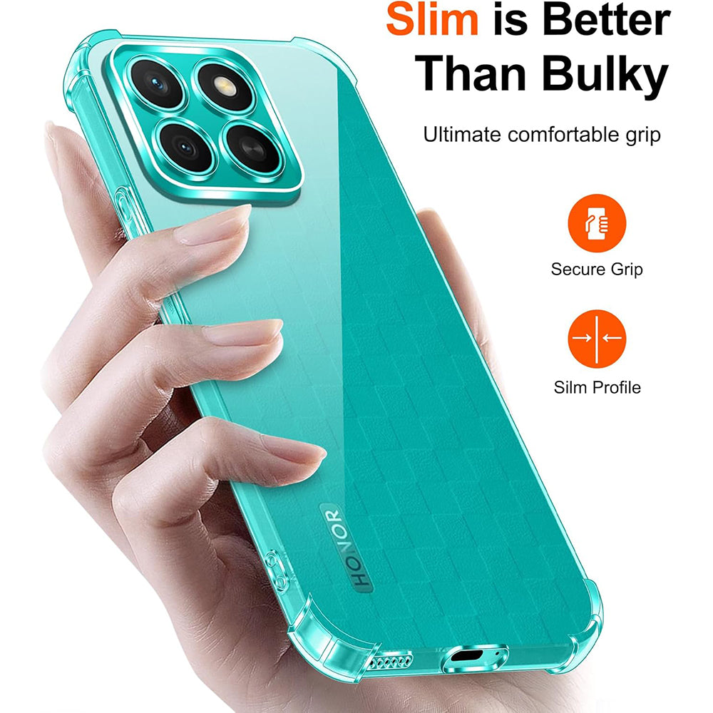 Capa para Honor X8c, Techsuit, Shockproof Clear, Transparente