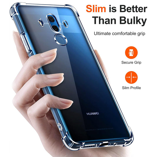 Capa para Huawei Mate 10 Pro, Techsuit, Shockproof Clear, Transparente