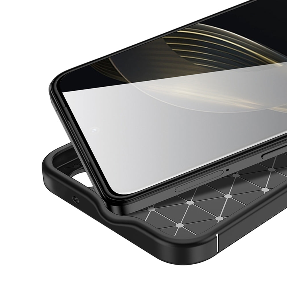 Capa para Huawei nova 12s / nova 11, Techsuit, Fibra de Carbon, Preta
