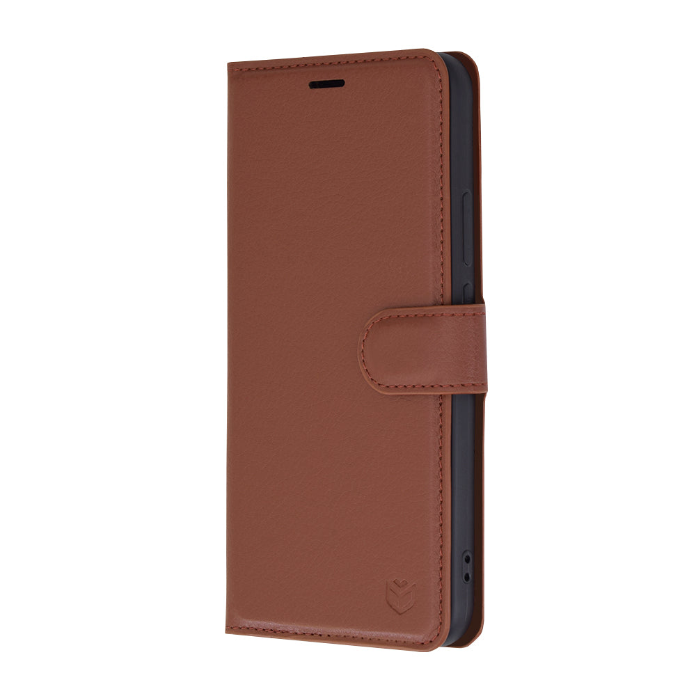 Capa para Huawei nova 12s / nova 11, Techsuit, Leather Folio, Castanha