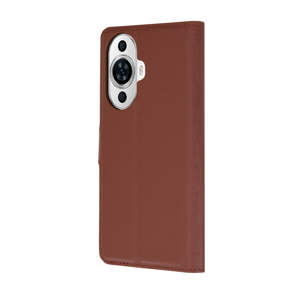 Capa para Huawei nova 12s / nova 11, Techsuit, Leather Folio, Castanha