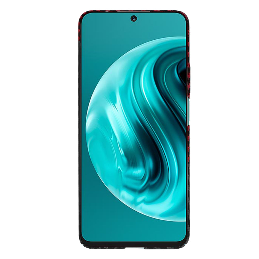 Capa para Huawei nova 13i / nova 12i, Techsuit, Carbonite FiberShell, Preto Vermelho