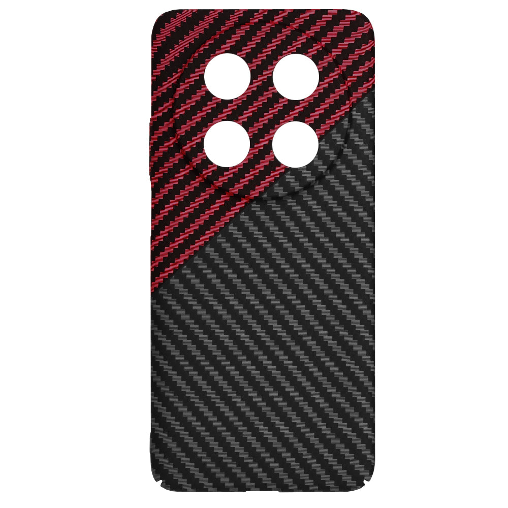 Capa para Huawei nova 13i / nova 12i, Techsuit, Carbonite FiberShell, Preto Vermelho