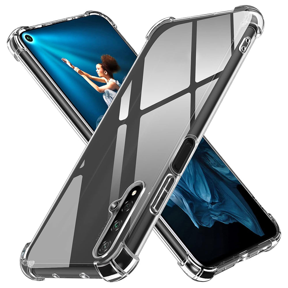 Capa para Huawei nova 5T / Honor 20, Techsuit, Transparente à Prova de Choques, Transparente