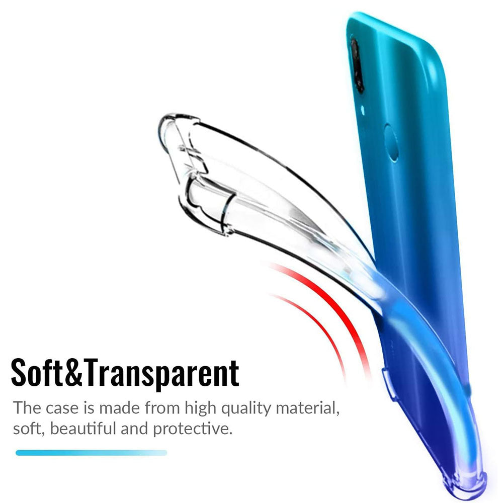 Capa para Huawei P Smart (2019), Techsuit, Anti-impacto Transparente, Transparente