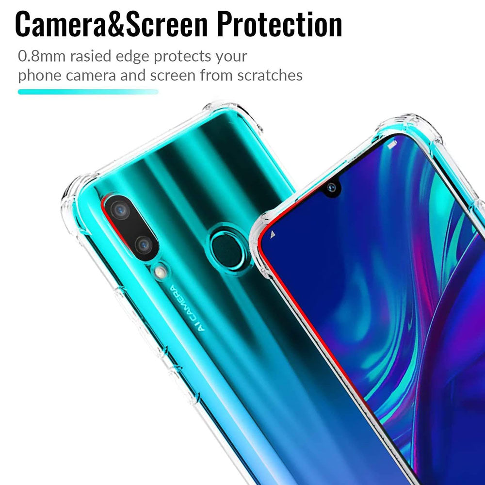 Capa para Huawei P Smart (2019), Techsuit, Anti-impacto Transparente, Transparente