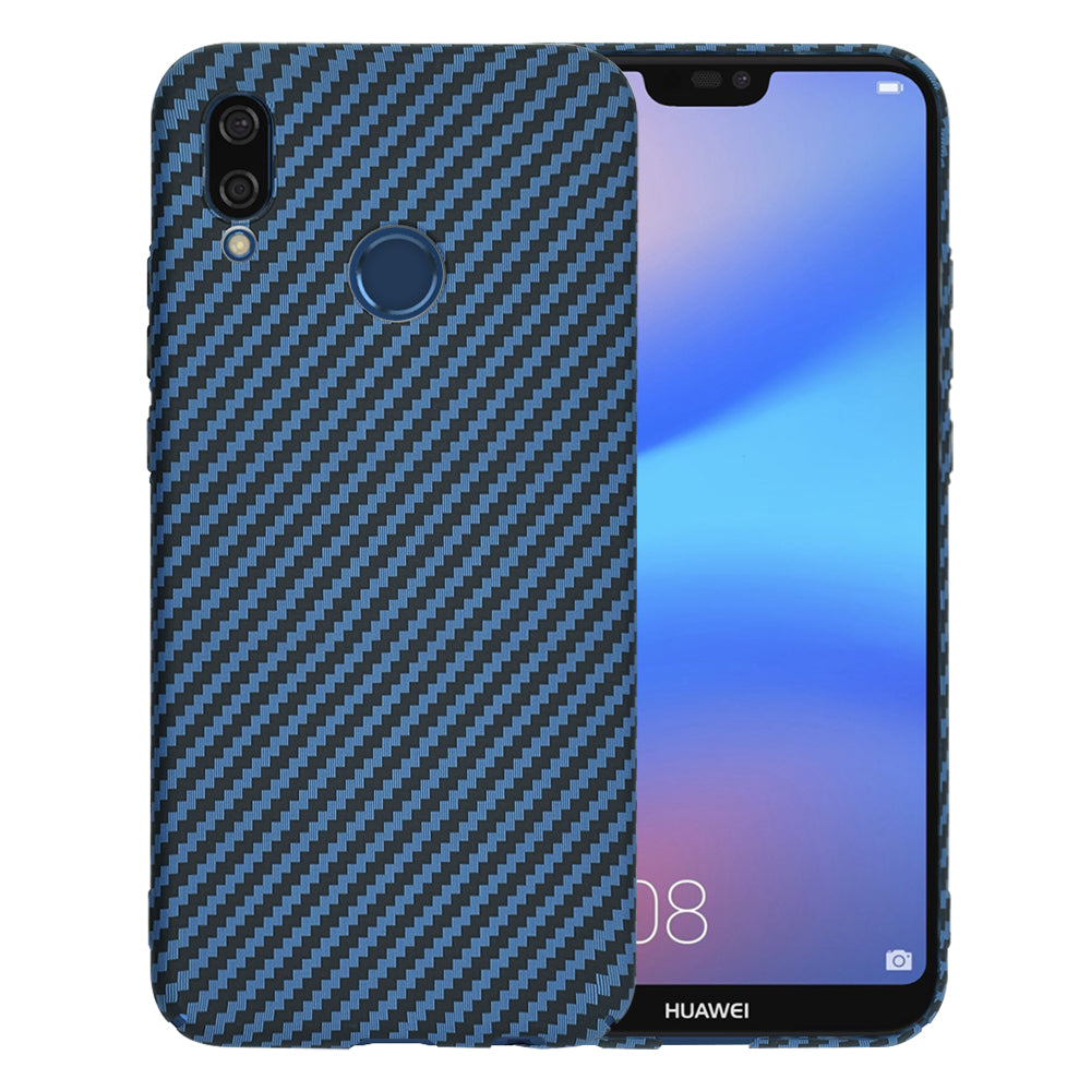 Capa para Huawei P20 Lite, Techsuit, Carbonite FiberShell, Turquesa