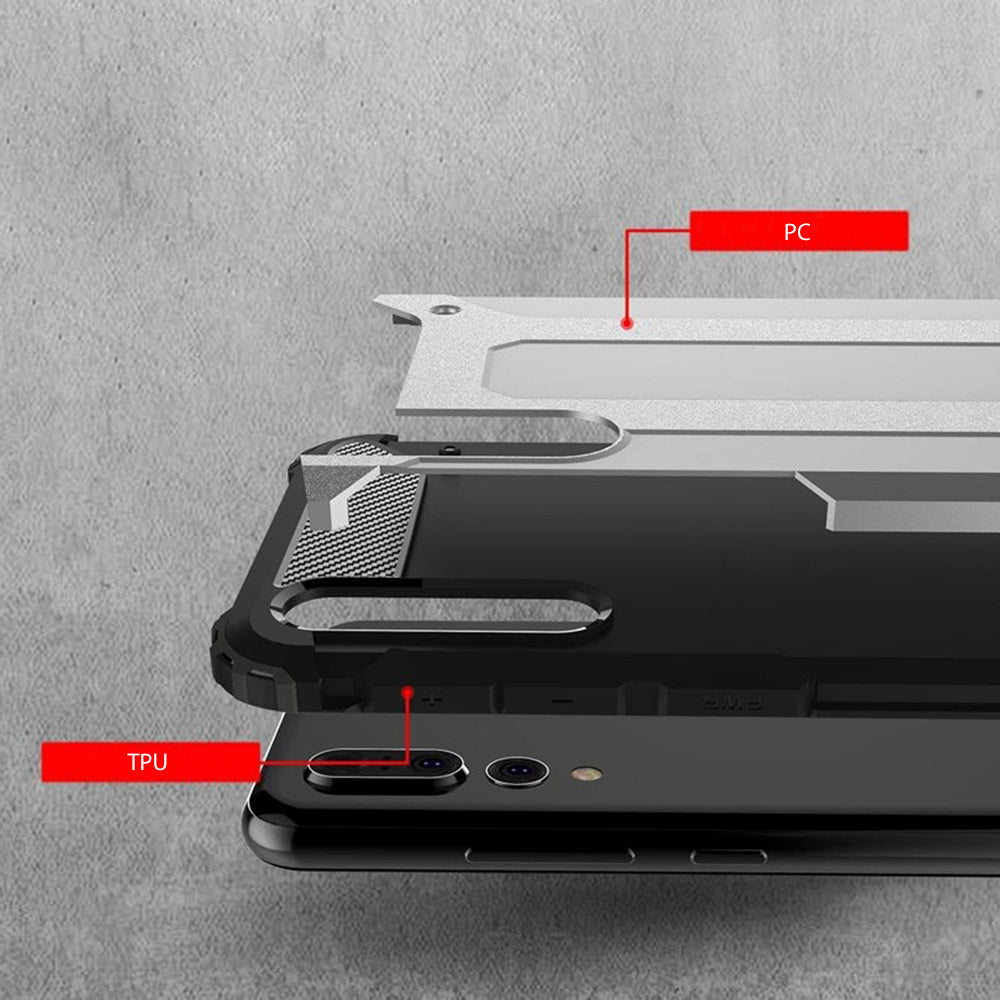 Capa para Huawei P20 Pro, Techsuit, Hybrid Armor, Preta