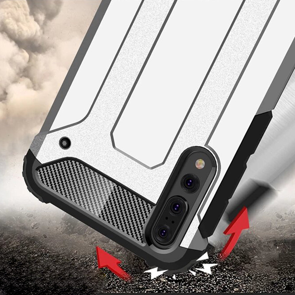 Capa para Huawei P20 Pro, Techsuit, Hybrid Armor, Preta