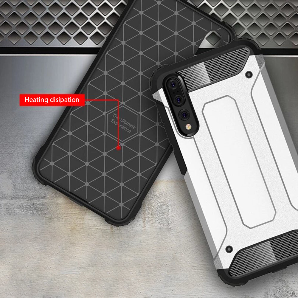 Capa para Huawei P20 Pro, Techsuit, Hybrid Armor, Preta