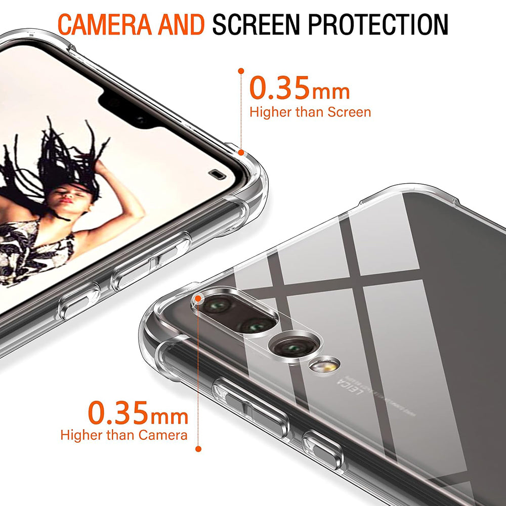 Capa para Huawei P20 Pro, Techsuit, Shockproof Clear, Transparente